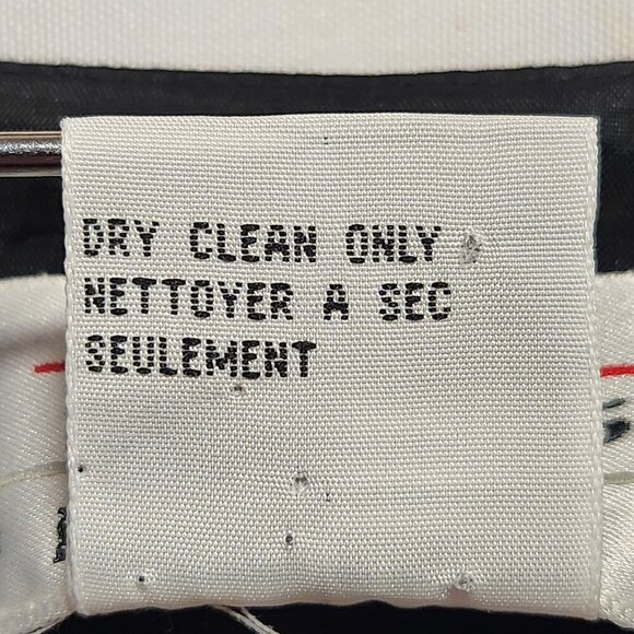 VTG Talbots Petites Women's Size 4 Black/White Floral Vest Structured Officewear - Picture 4 of 5